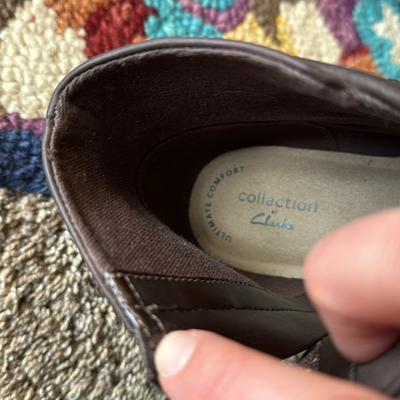 Ultimate Comfort by Clarks Dark Brown Leather Ankle Boots Size 10 Like New - Picture 5 of 6